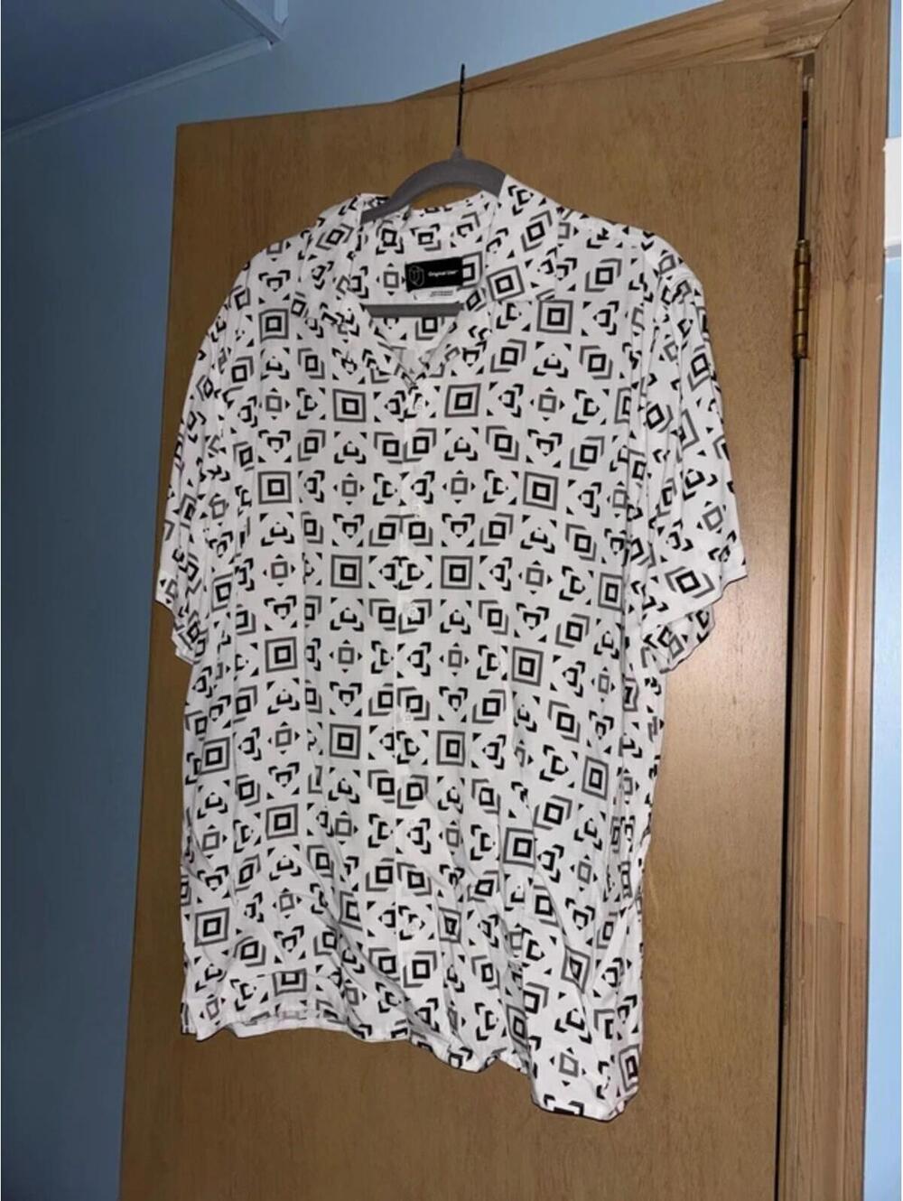 Original Use Square Graphic Button Down